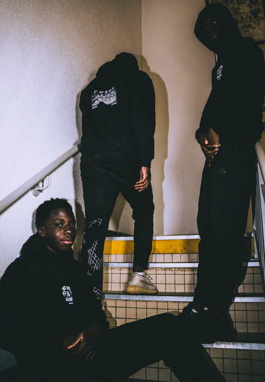 Sweat à capuche Noir - Collection des 90 ans