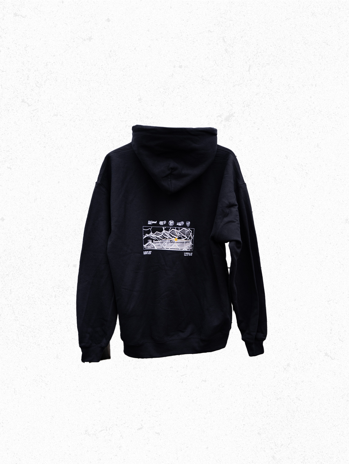 Sweat à capuche Noir - Collection des 90 ans