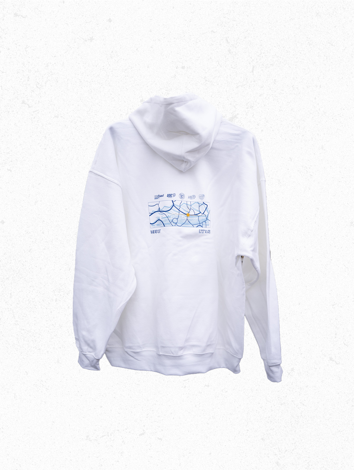 Sweat à capuche Blanc - Collection des 90 ans