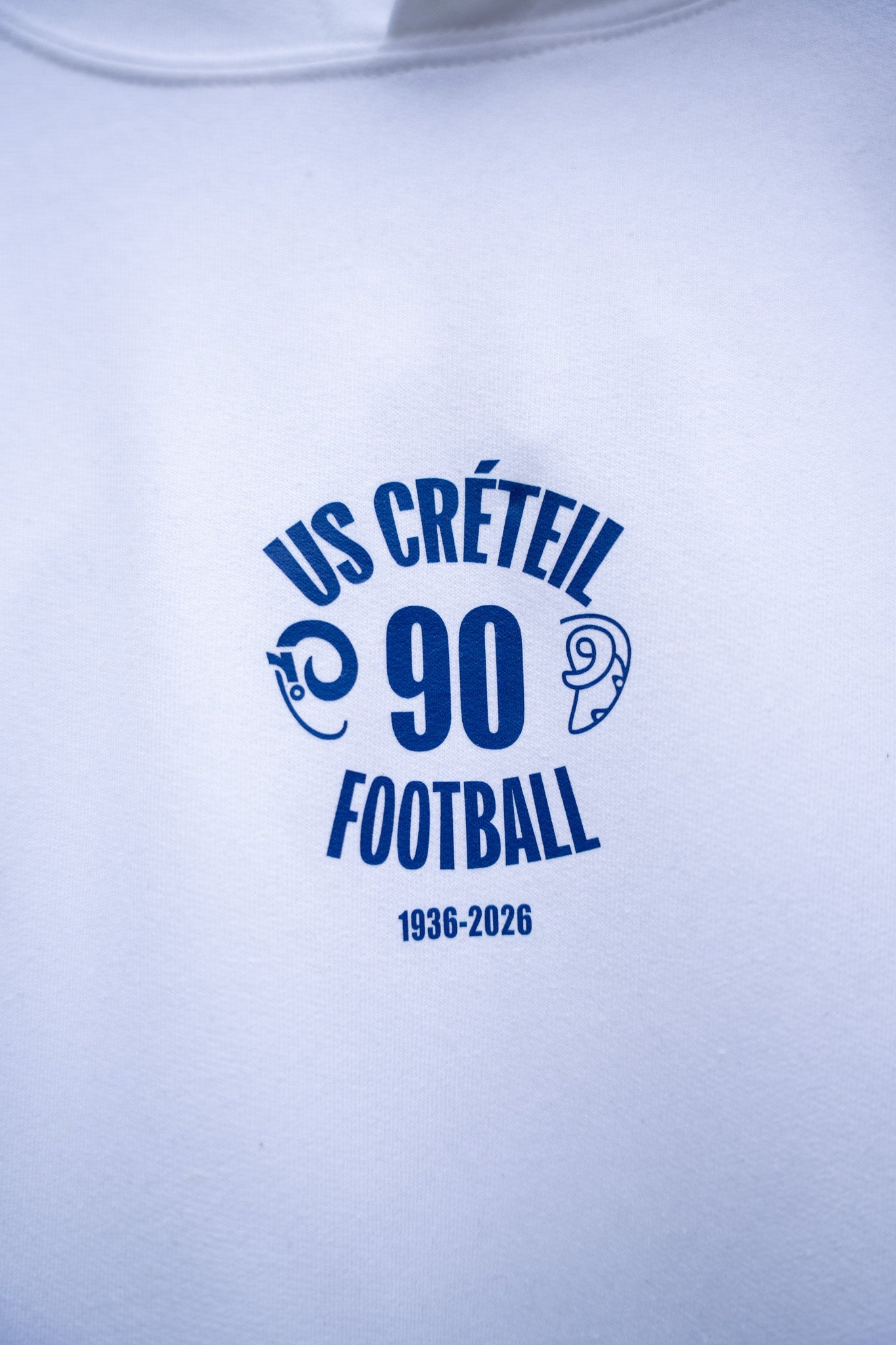 Sweat à capuche Blanc - Collection des 90 ans