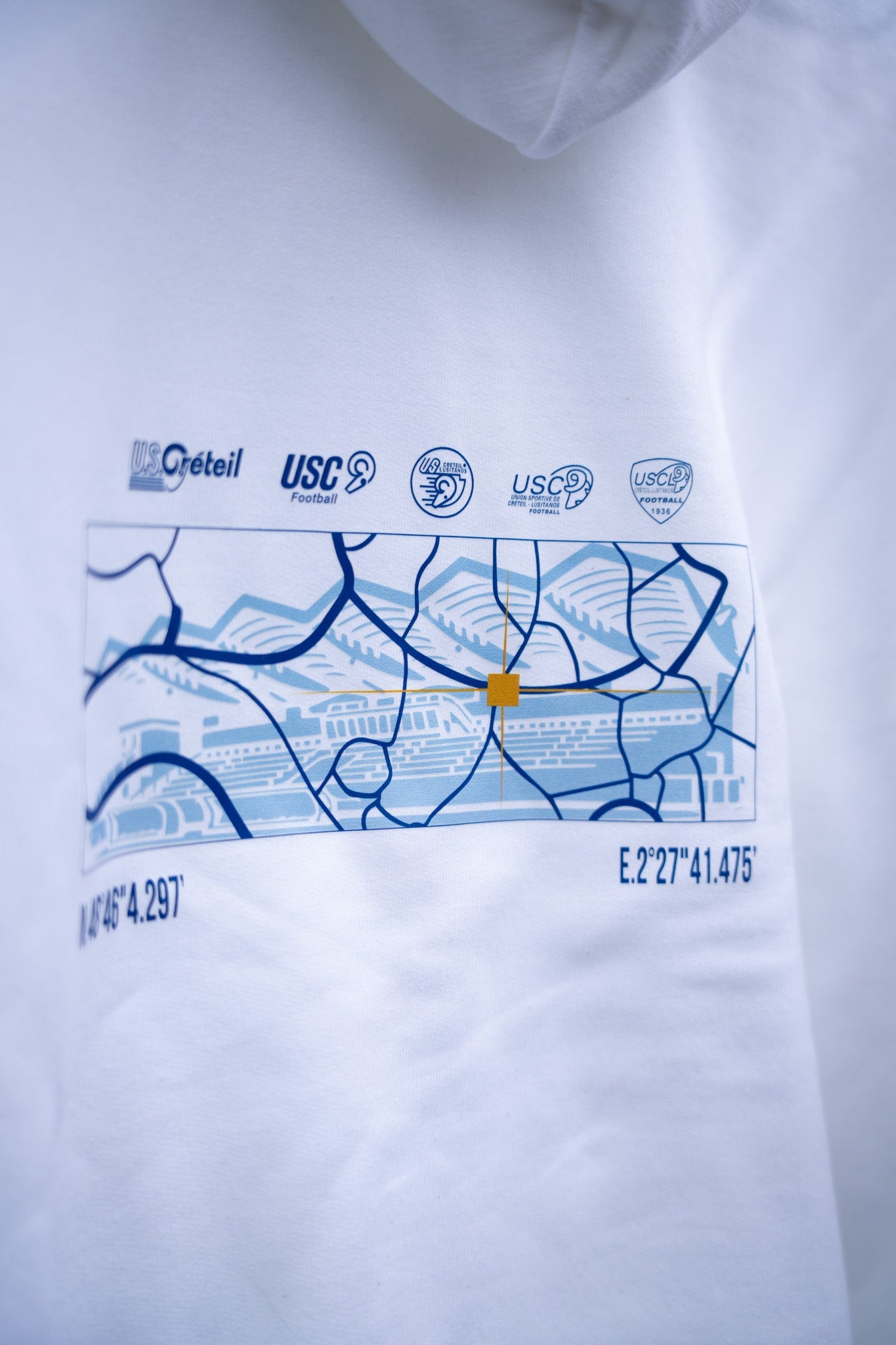 Sweat à capuche Blanc - Collection des 90 ans